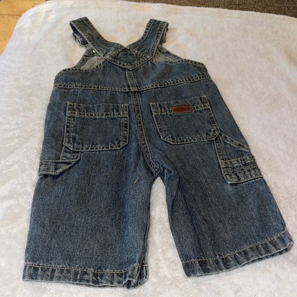 Vintage Gently Loved Denim Boys “FOOTBALL” Overalls by Carter’s - Picture 4 of 8